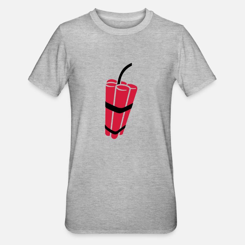 Dynamit - Unisex Polycotton T-Shirt - Grau meliert
