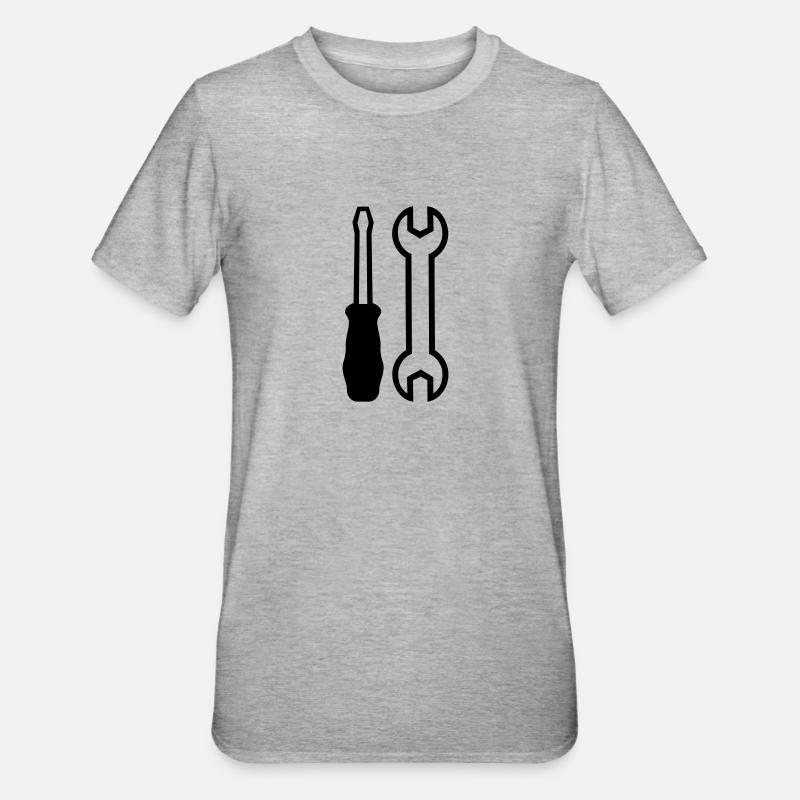 Tools - Unisex Polycotton T-Shirt - heather grey