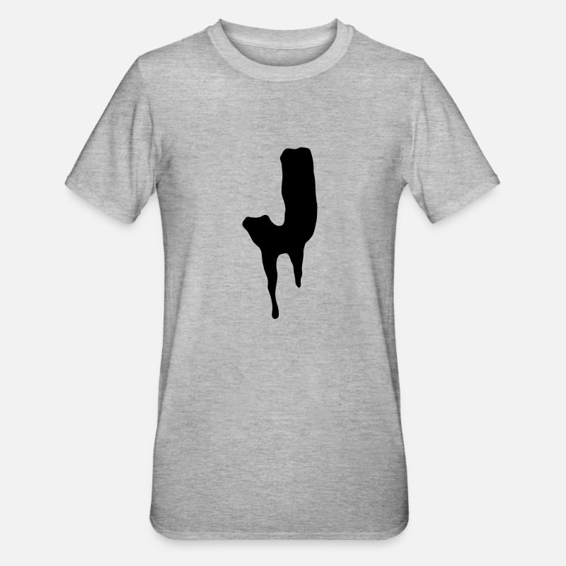 J - T-shirt polycoton Unisexe - gris chiné