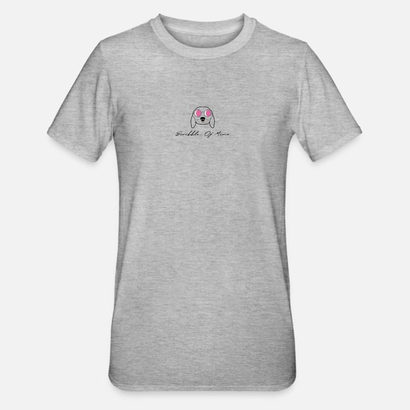 SCRiBBLE OF MiNE « Édition 7 Jours » - T-shirt polycoton Unisexe - gris chiné