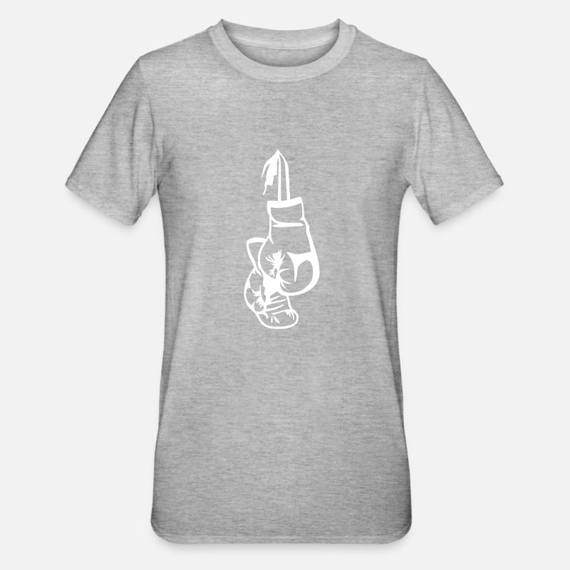 Boxe - T-shirt polycoton Unisexe - gris chiné