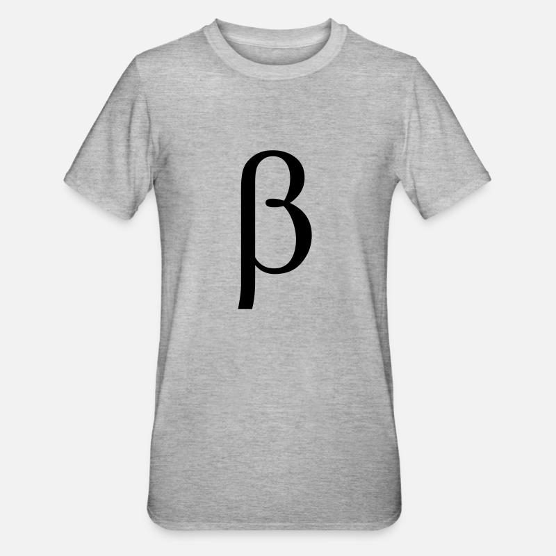 Beta - Unisex Polycotton T-Shirt - heather grey