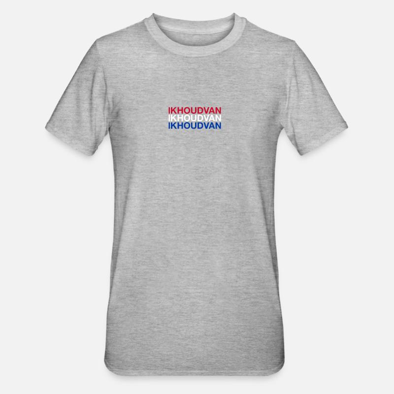 I LOVE PAYS-BAS Drapeau des Pays-Bas - T-shirt polycoton Unisexe - gris chiné