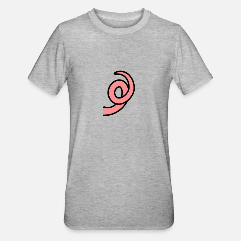 RingTail cochon - T-shirt polycoton Unisexe - gris chiné