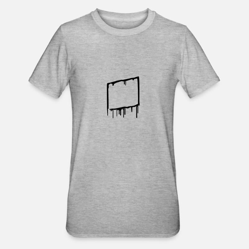 graffiti_frame - Unisex Polycotton T-Shirt - heather grey