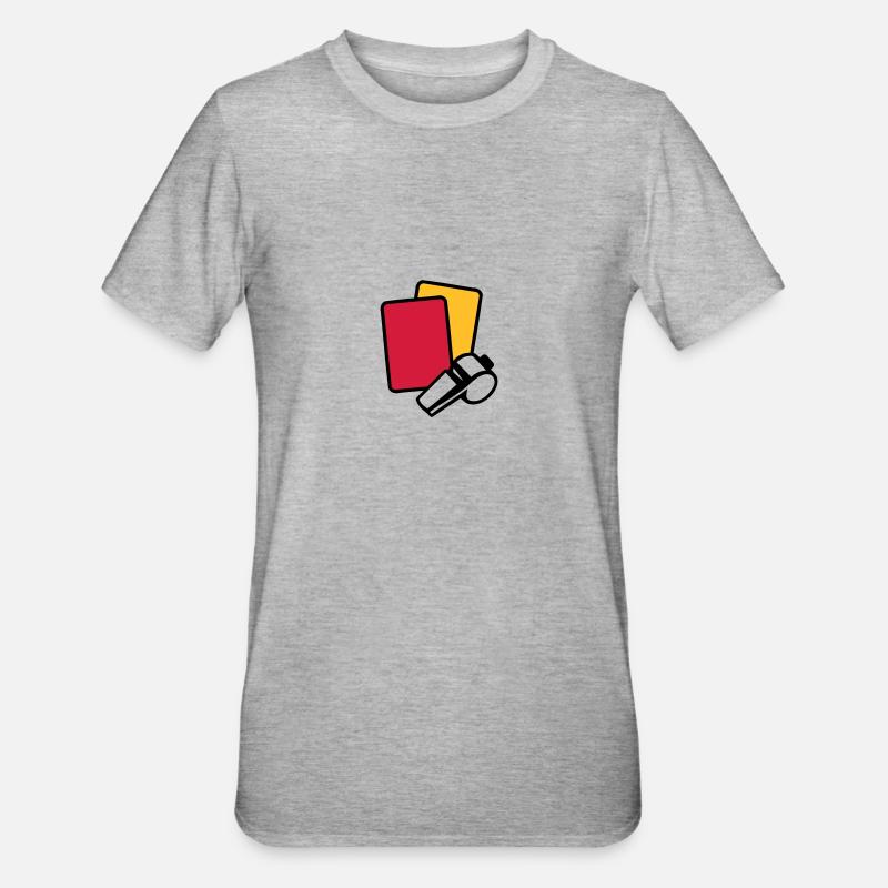 Schiedsrichter - Unisex Polycotton T-Shirt - Grau meliert