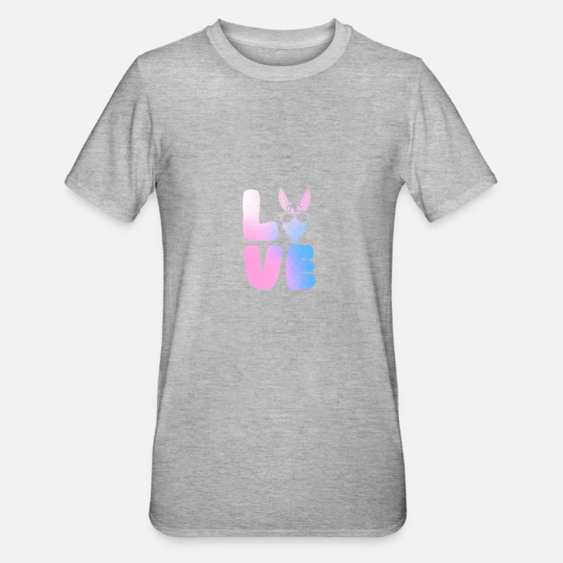 Âne - T-shirt polycoton Unisexe - gris chiné