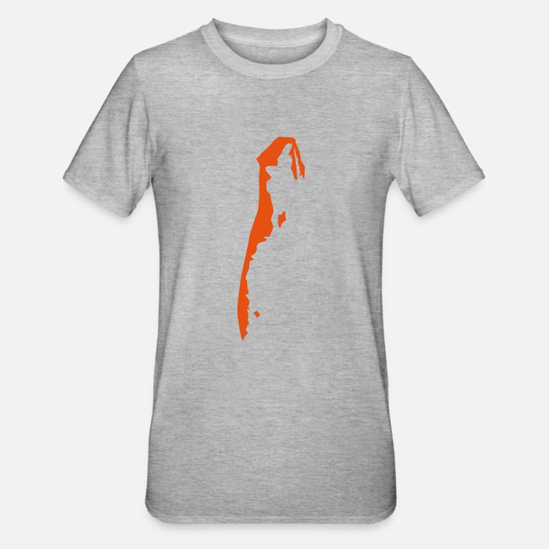 Hiddensee - Unisex Polycotton T-Shirt - Grau meliert