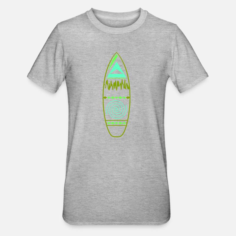 surfboard_design - Unisex Polycotton T-Shirt - heather grey