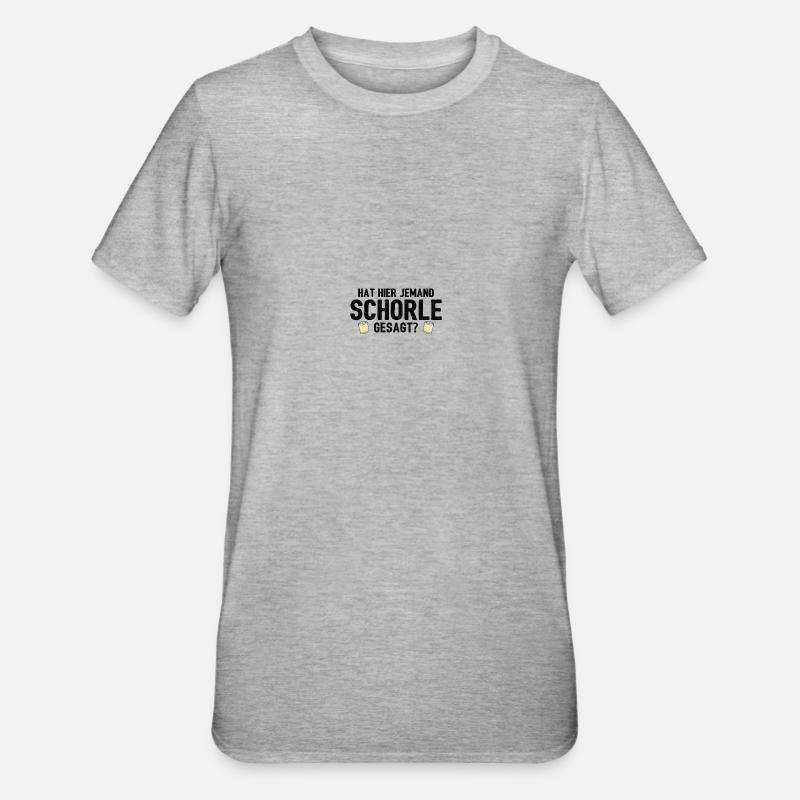 Weinschorle Schorle - T-shirt polycoton Unisexe - gris chiné