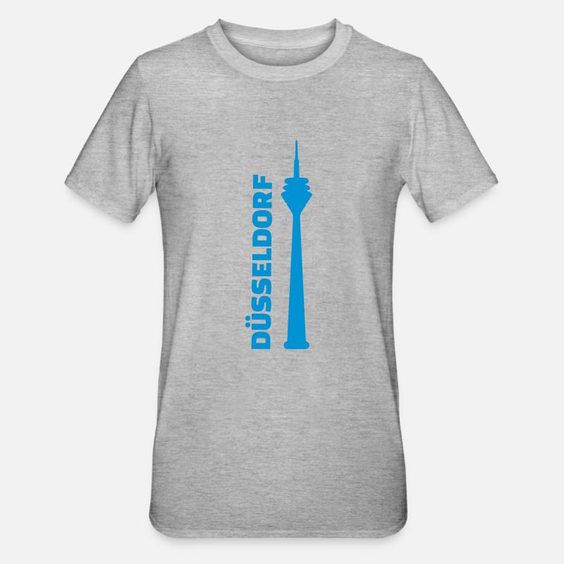 Dusseldorf - T-shirt polycoton Unisexe - gris chiné