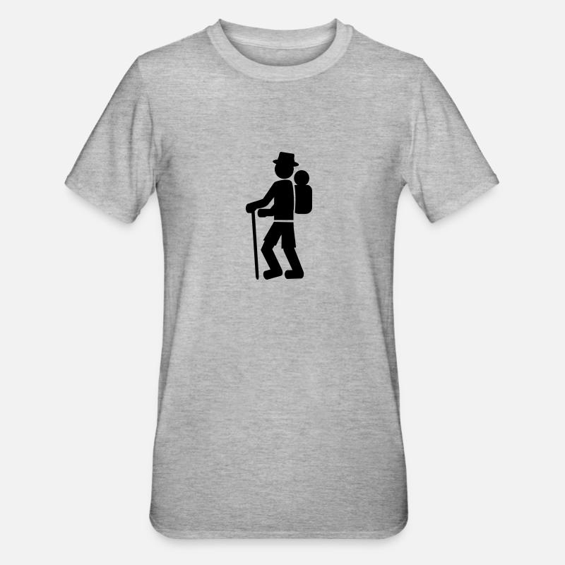 Trekking - T-shirt polycoton Unisexe - gris chiné