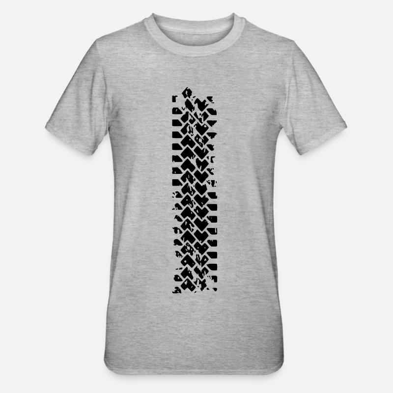 Brennen, um ein Wild sein - Unisex Polycotton T-Shirt - Grau meliert