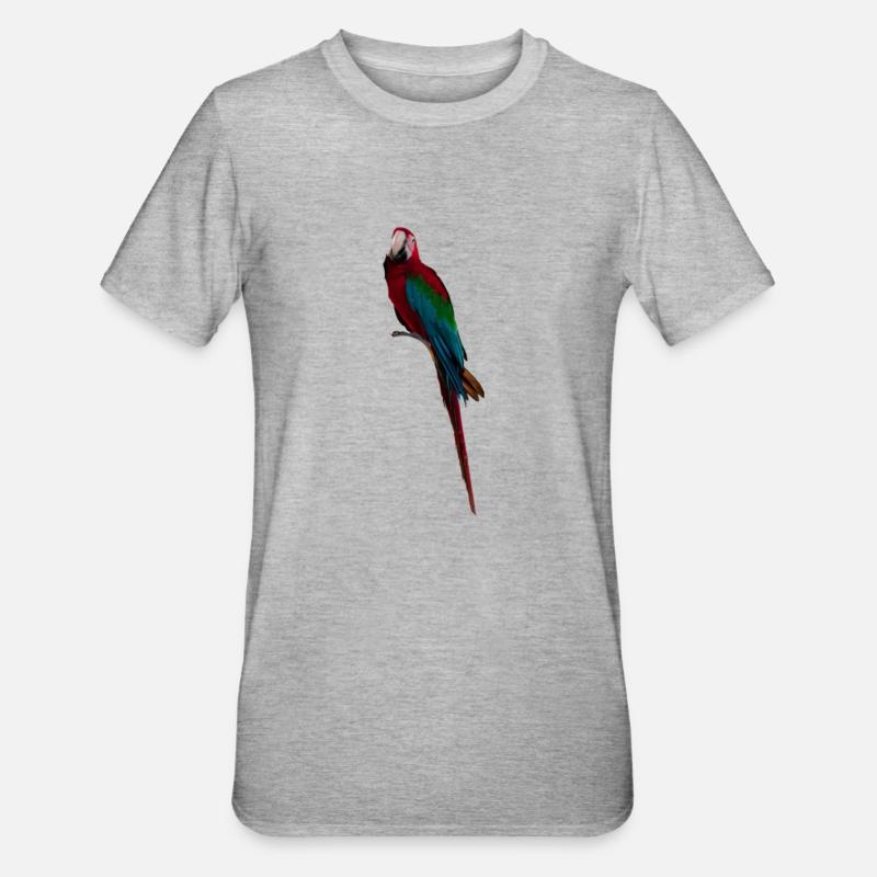 Longue queue d’ara - T-shirt polycoton Unisexe - gris chiné