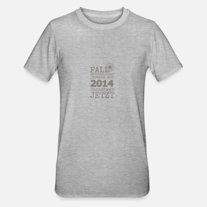2014 - Maglietta unisex, mix cotone e poliestere - grigio melange