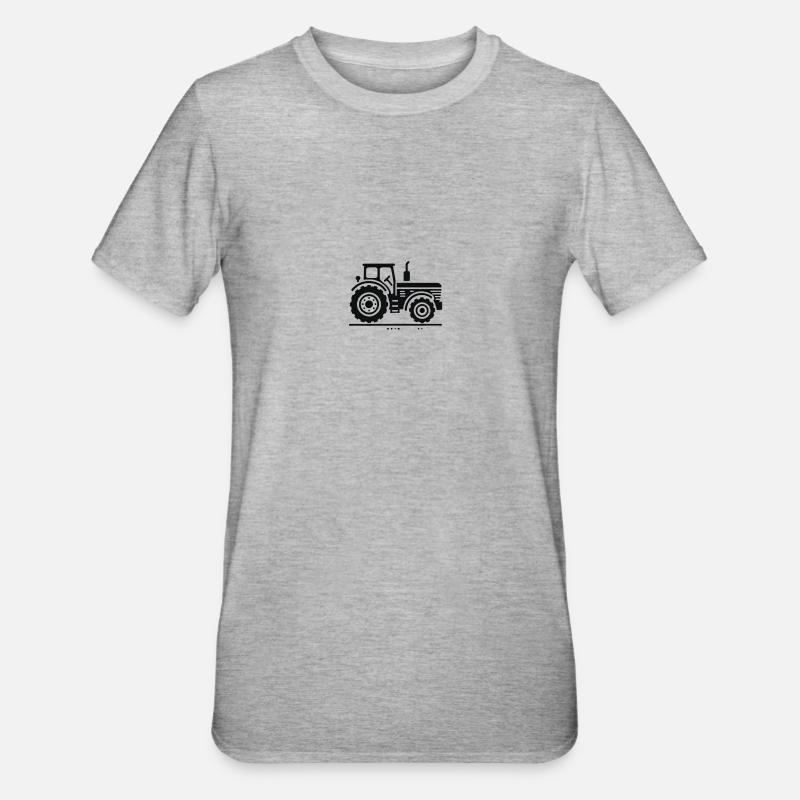 traktor - Unisex Polycotton T-Shirt - Grau meliert