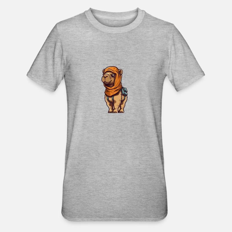 Kamelopy - T-shirt polycoton Unisexe - gris chiné