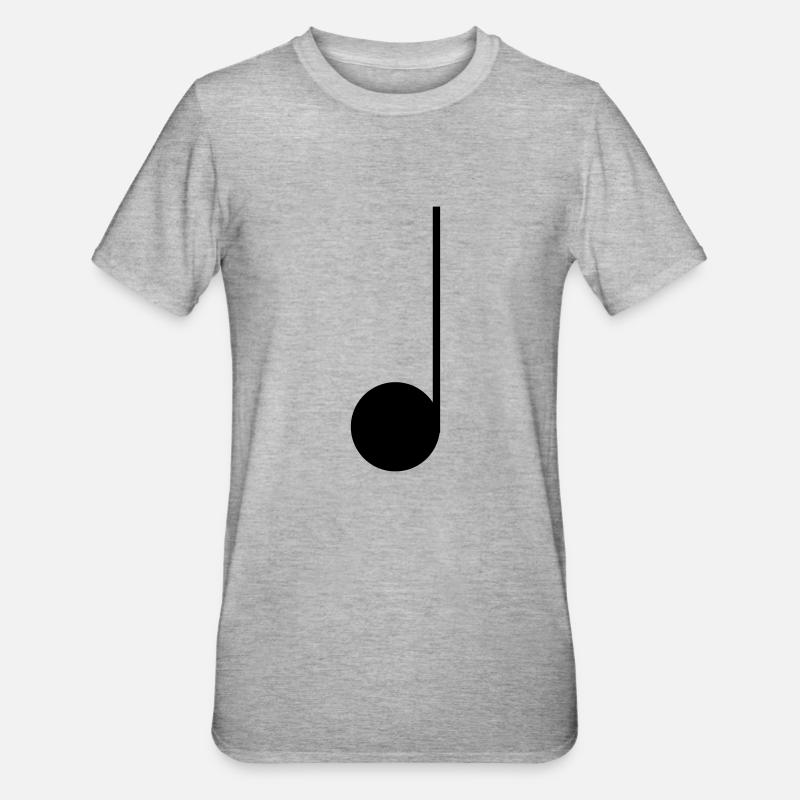 Note - T-shirt polycoton Unisexe - gris chiné