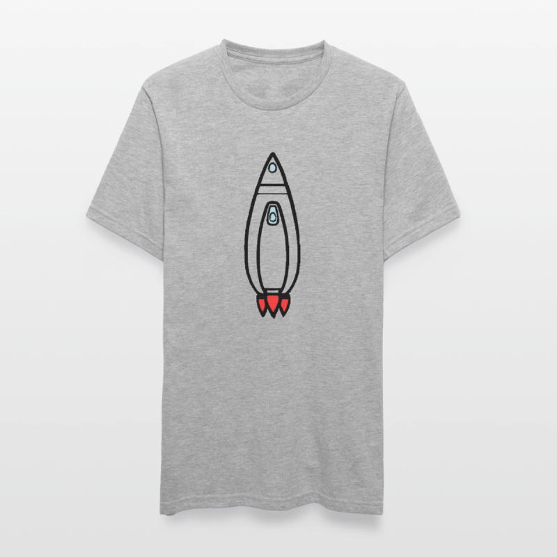 Spacecraft Rocket Space Space Flight Vector Unisex Polycotton T-Shirt