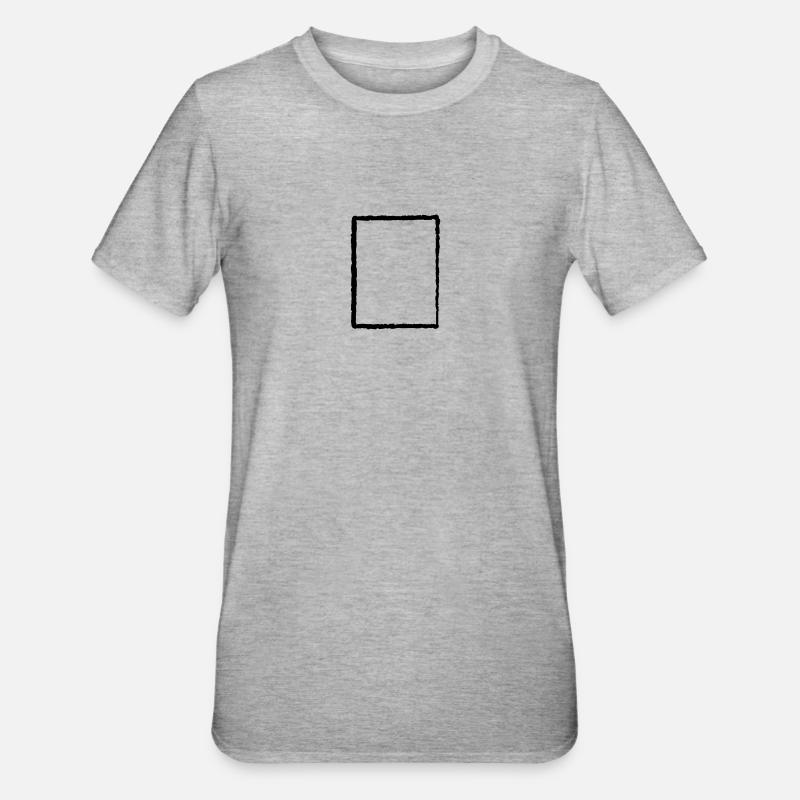 Kaputter Alter Rahmen - Unisex Polycotton T-Shirt - Grau meliert