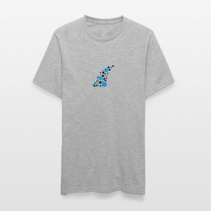 Points de Circle pattern design T-shirt polycoton Unisexe