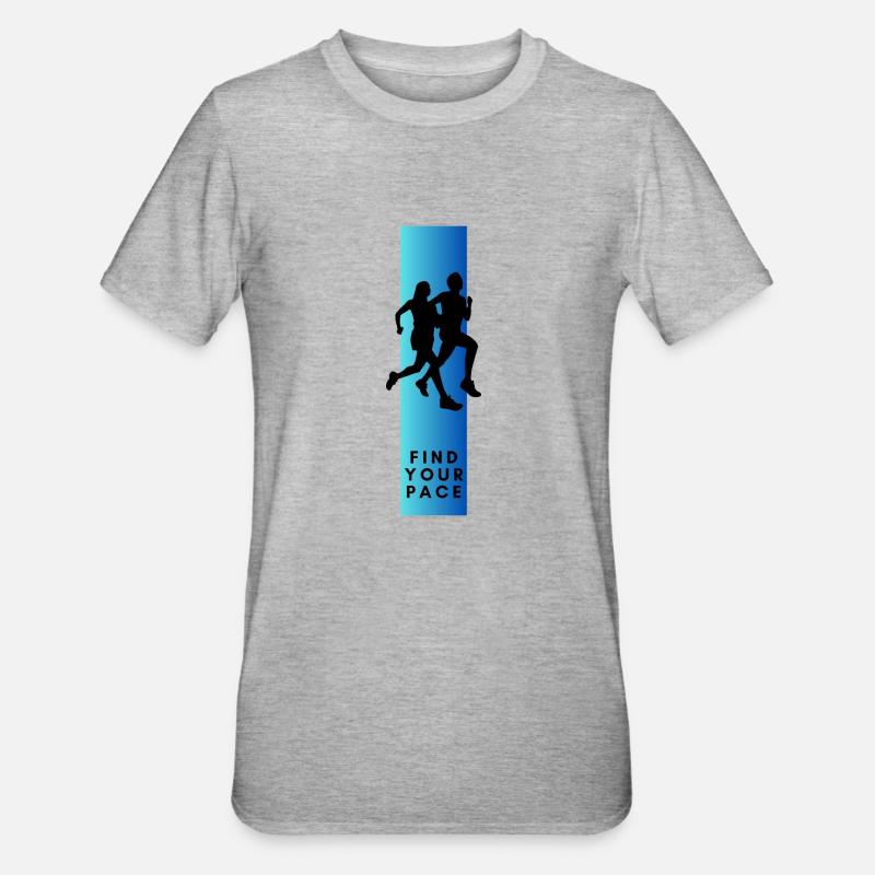 Find your rhythm - Unisex Polycotton T-Shirt - heather grey