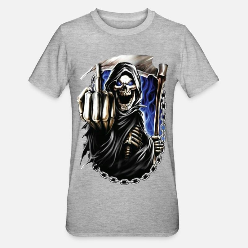 Reaper - Unisex Polycotton T-Shirt - heather grey