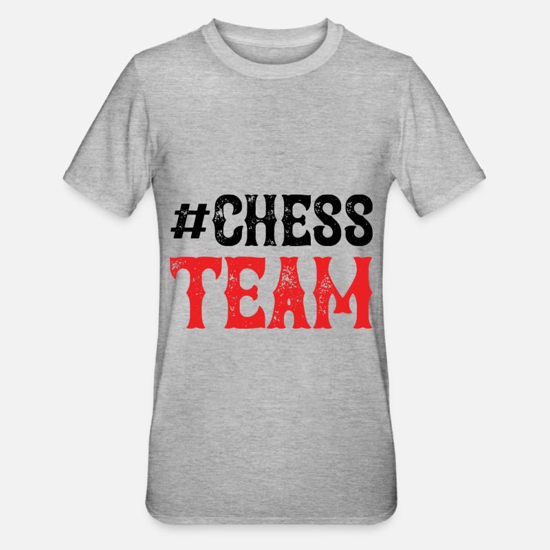Équipe d’échecs - T-shirt polycoton Unisexe - gris chiné