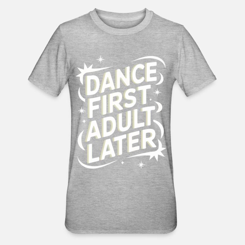 Dancing Dancers Dancing - Unisex Polycotton T-Shirt - heather grey