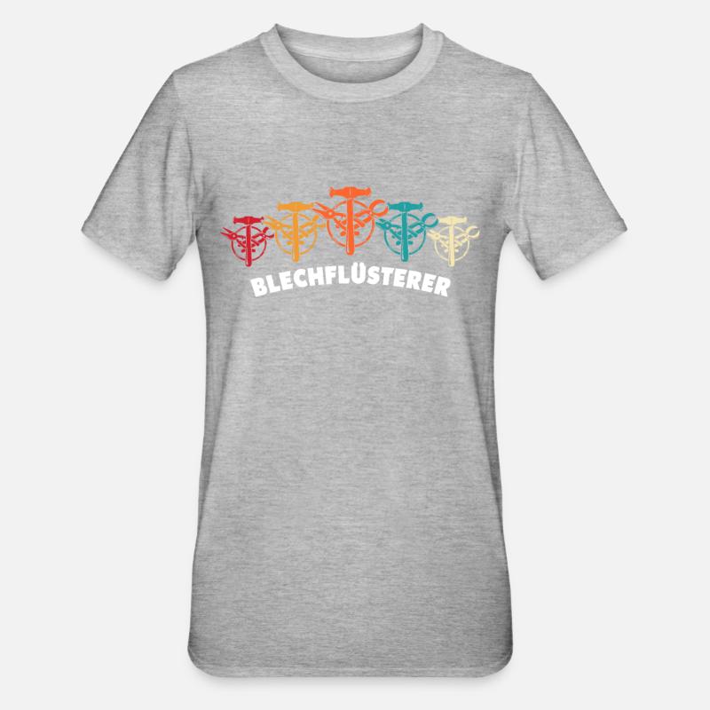 Spengler Beruf Bauspengler - Unisex Polycotton T-Shirt - Grau meliert