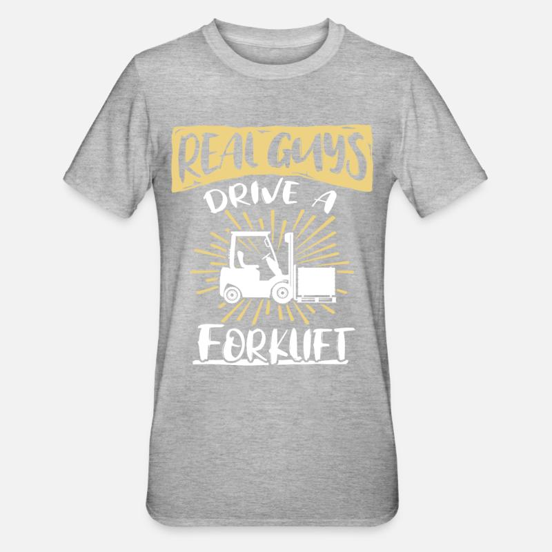 Chariot élévateur à fourche - T-shirt polycoton Unisexe - gris chiné