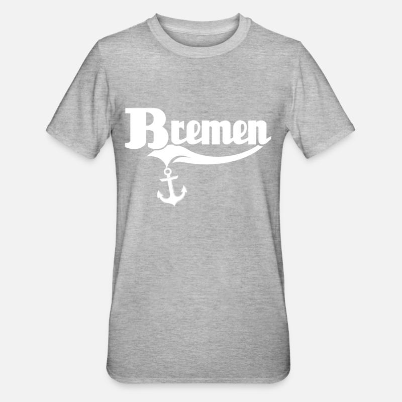 Dicton de Brême - T-shirt polycoton Unisexe - gris chiné