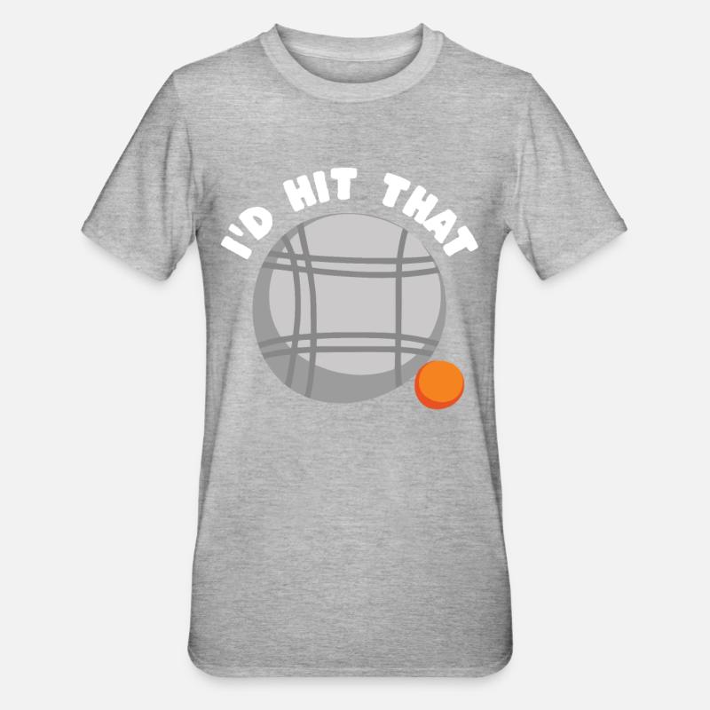 Boule Sprüche - Unisex Polycotton T-Shirt - Grau meliert