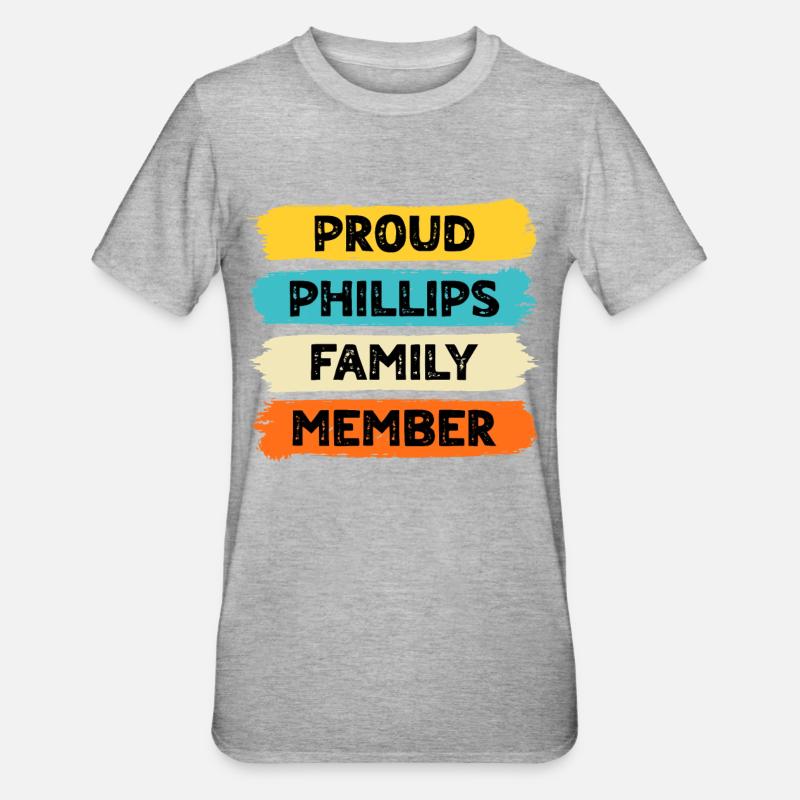 Stolzer Phillips - Unisex Polycotton T-Shirt - Grau meliert