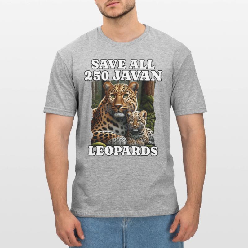 Save Java Leopard Unisex Polycotton T-Shirt