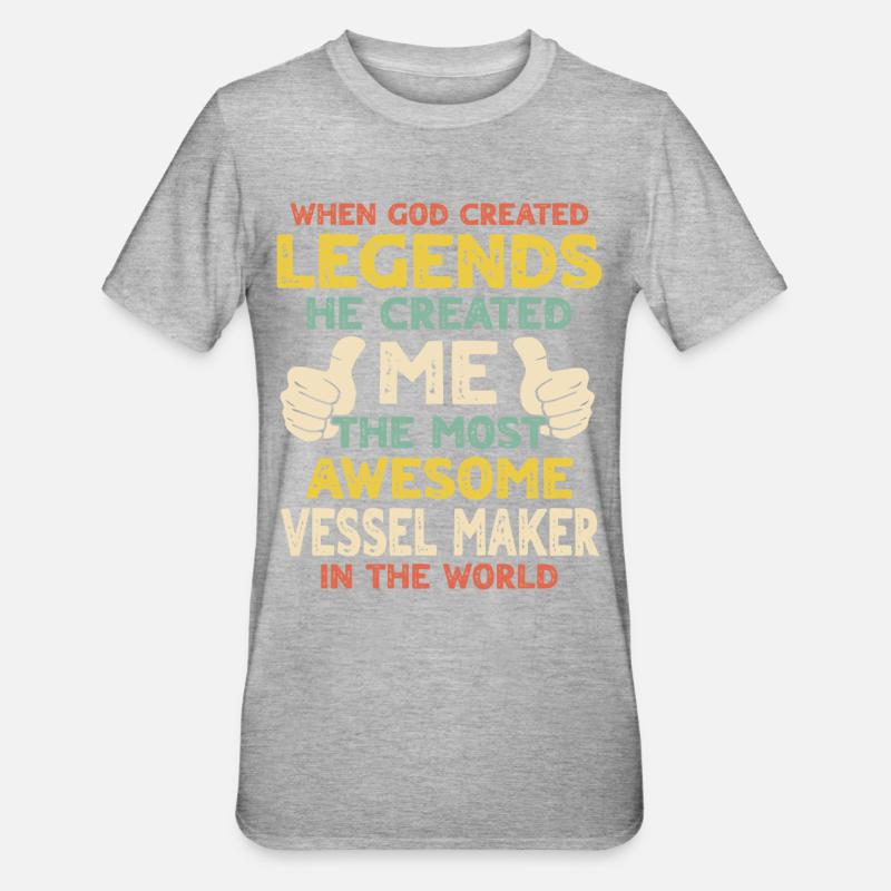 Constructeurs - T-shirt polycoton Unisexe - gris chiné