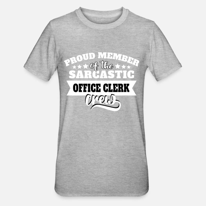 Office worker sarcasm - Unisex Polycotton T-Shirt - heather grey