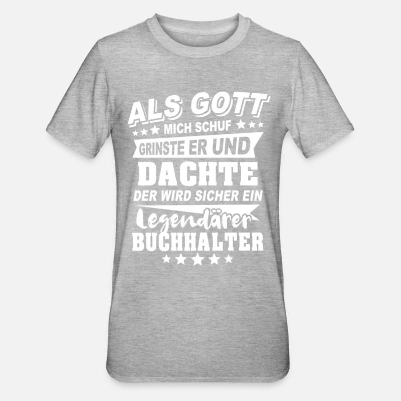 Comptable - T-shirt polycoton Unisexe - gris chiné