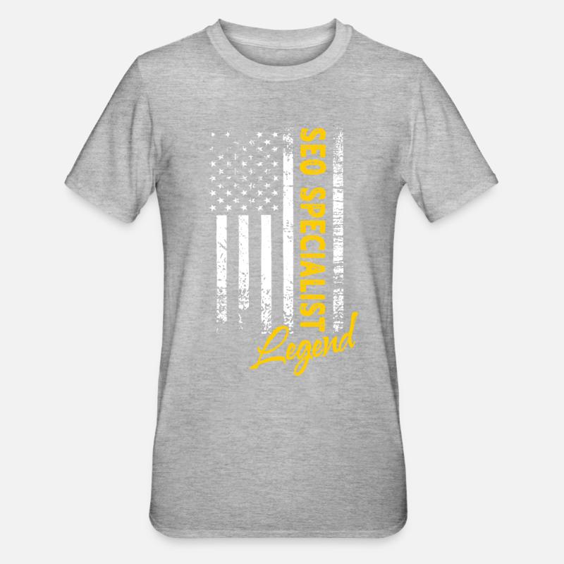 SEO Manager Legend - Unisex Polycotton T-Shirt - heather grey