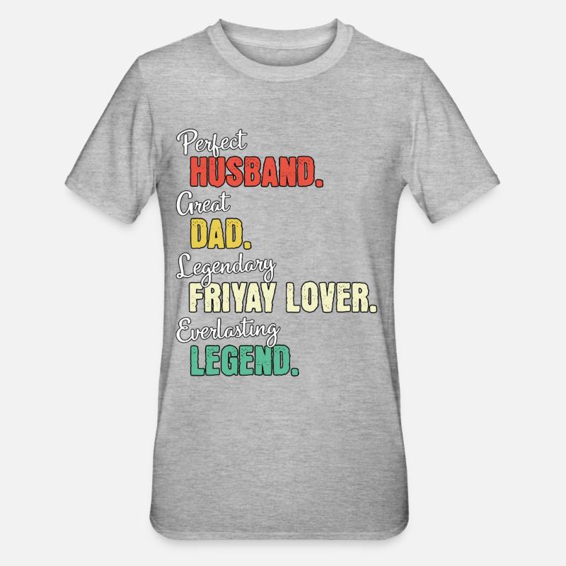 Friyay Papa - T-shirt polycoton Unisexe - gris chiné