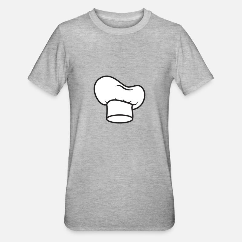 Chef de chapeau de chef - T-shirt polycoton Unisexe - gris chiné