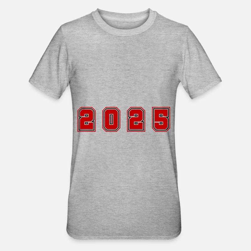 Numéro de l’année 2025 - T-shirt polycoton Unisexe - gris chiné
