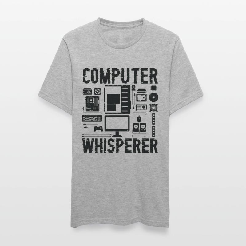 Programmeur de support informatique Computer Whisperer T-shirt polycoton Unisexe