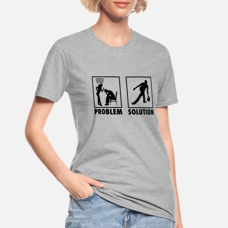 Bowling Bowling Player Statement Problem Solution. Unisex Polycotton T-Shirt