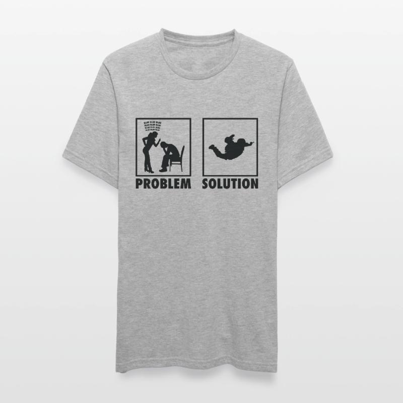 Skydiving Skydivers Statement Problem Solution. Unisex Polycotton T-Shirt