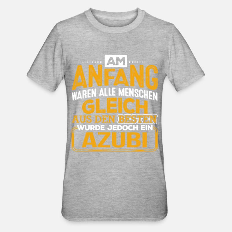 AZUBI - Der Beste - Unisex Polycotton T-Shirt - Grau meliert