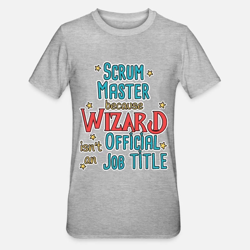 Assistant Scrum Master - T-shirt polycoton Unisexe - gris chiné