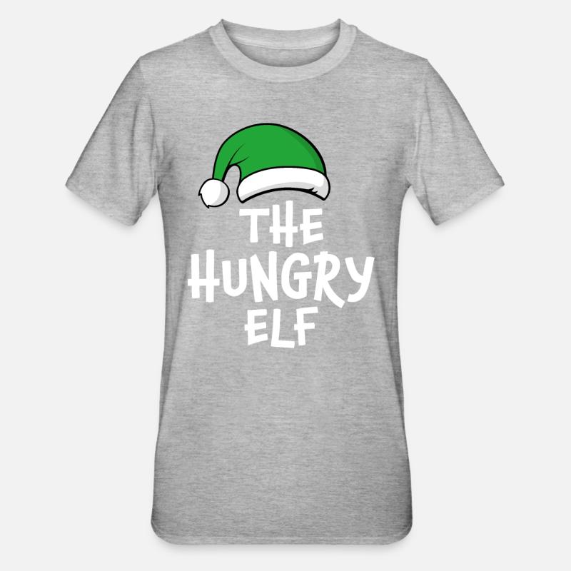 L’elfe affamé - T-shirt polycoton Unisexe - gris chiné