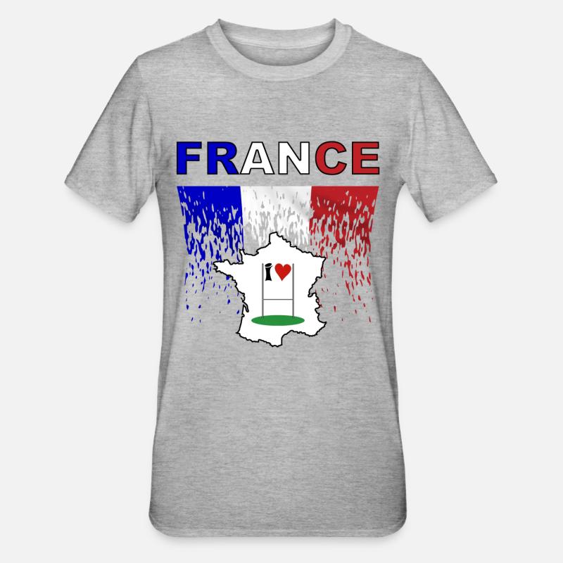 rugby - Unisex Polycotton T-Shirt - heather grey