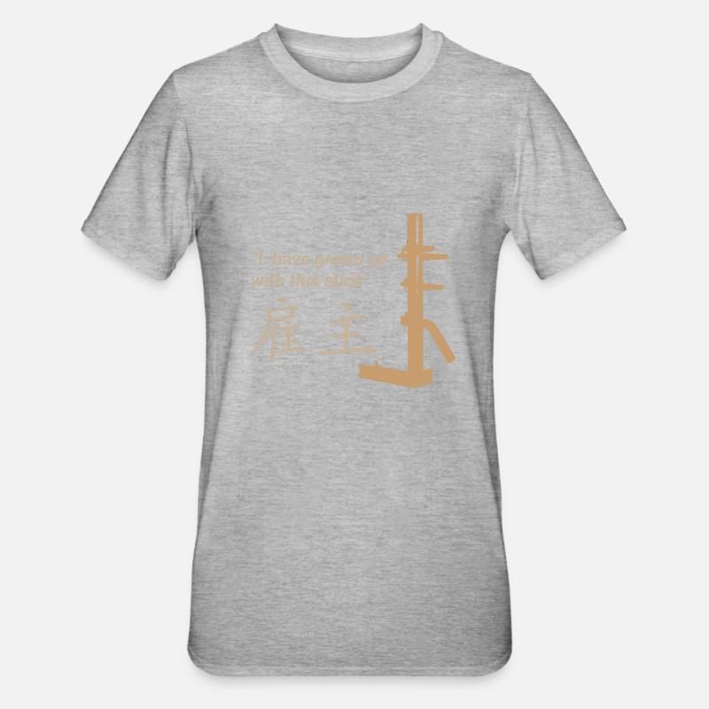 Wing Chun - Formation - T-shirt polycoton Unisexe - gris chiné